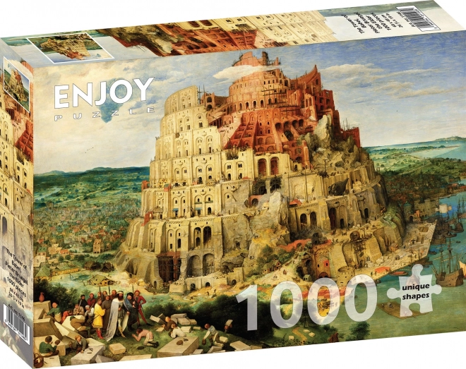 Puzzle Pieter Bruegel: Babylonská věž 1000 dílků