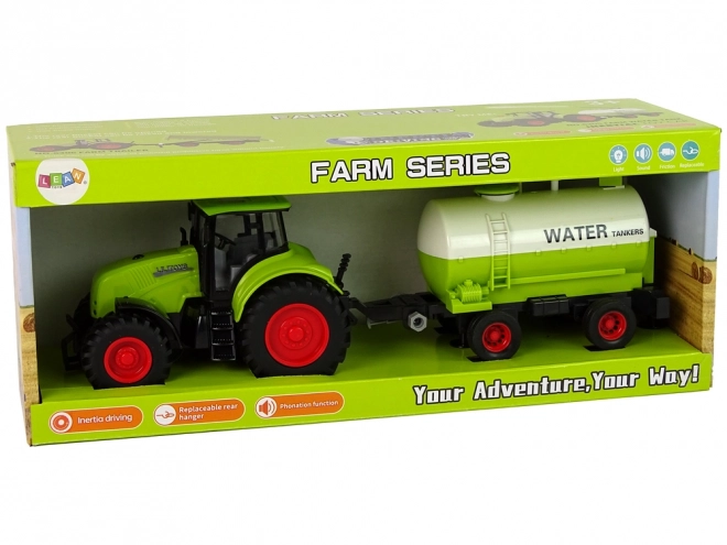 Traktor s přívěsem Velká kola Zelená farma