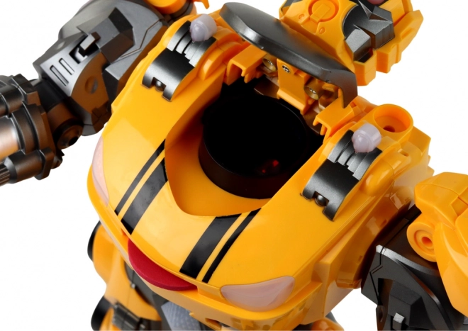 Velký dálkově ovládaný robot R/C Žlutá zvuková světla