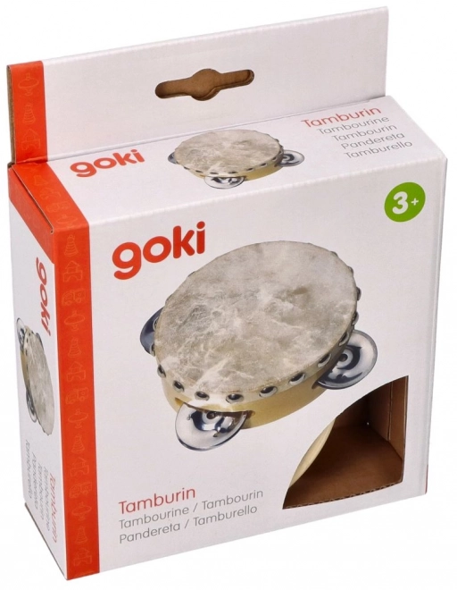 Tamburína Goki s třemi činelkami