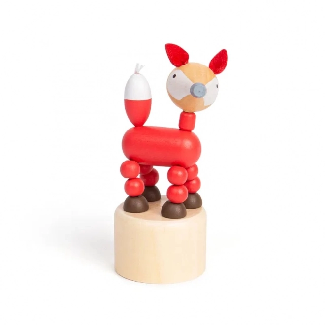 Dřevěná mačkací zvířátka Safari Liška od Bigjigs Toys