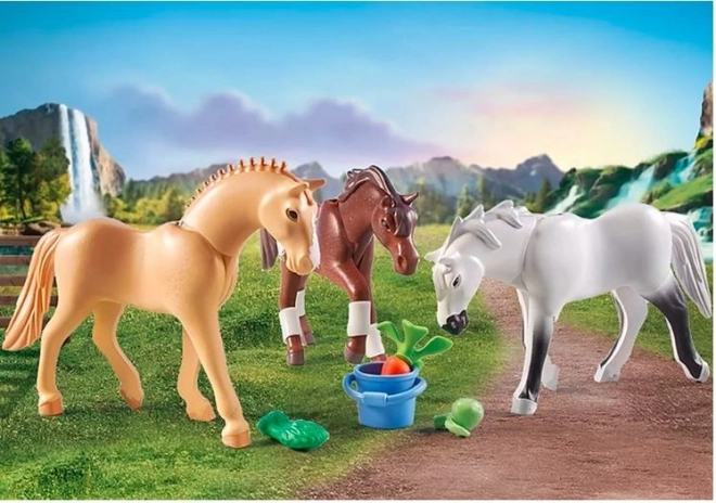 Horses Vodopád - sada tří koní
