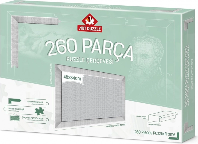 Rám na puzzle 48x34 cm bílý