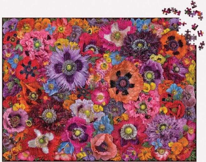 Galison Puzzle Včely mezi květy máku 1000 dílků