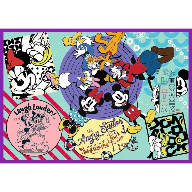 Puzzle 4x250 dílků Mickey Mouse