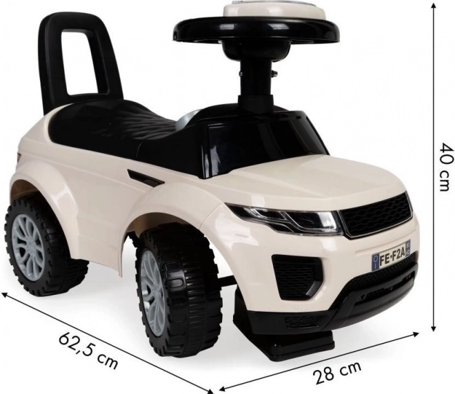 ECOTOYS Odrážedlo Auto s melodiemi bílé