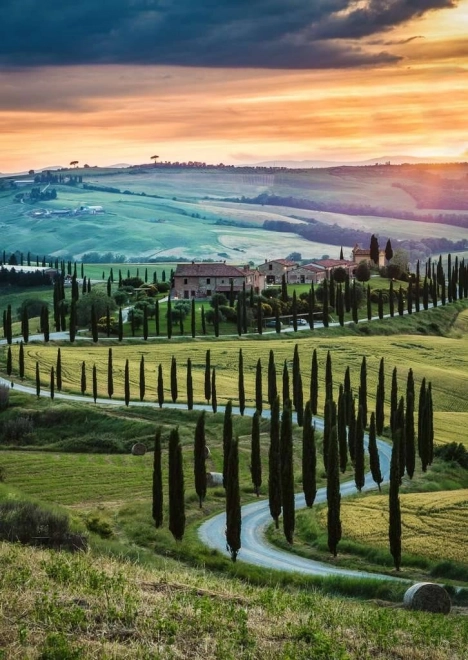 Puzzle Toskánsko - Val d'Orcia