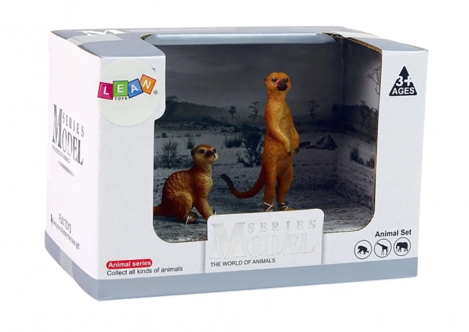 Sada 2 figurek zvířat světa Surykatka