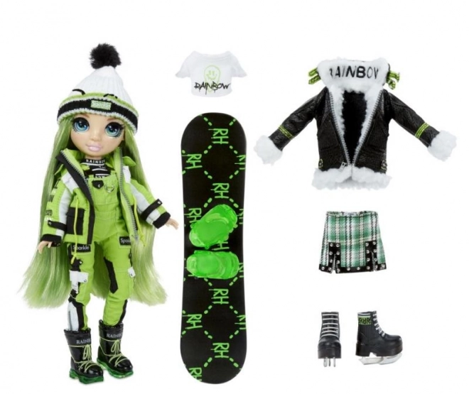 Rainbow High Fashion Panenka Winter Break Jade Hunter