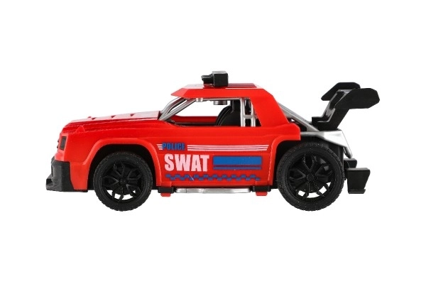 Plastové závodní auto na setrvačník - 16 cm