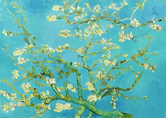 Puzzle Vincent Van Gogh větev mandlovníku 1000 dílků
