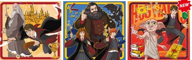Puzzle Square: Harry Potter, 3x48 dílků