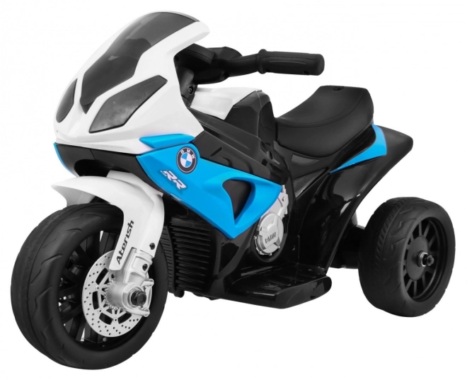 BMW S1000 RR Mini motorka na baterie + 3 kola + zvuky + LED dioda – Modrá