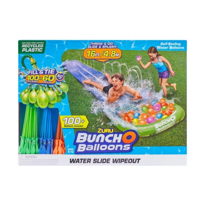 Bunch O Balloons skluzavka 1-dráhová s balóny