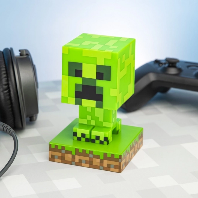 Svítící ikona Minecraft - Creeper
