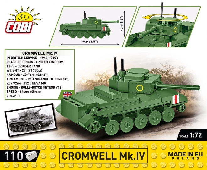 COBI 3091 II WW Cromwell Mk. IV, 1:72, 110 k