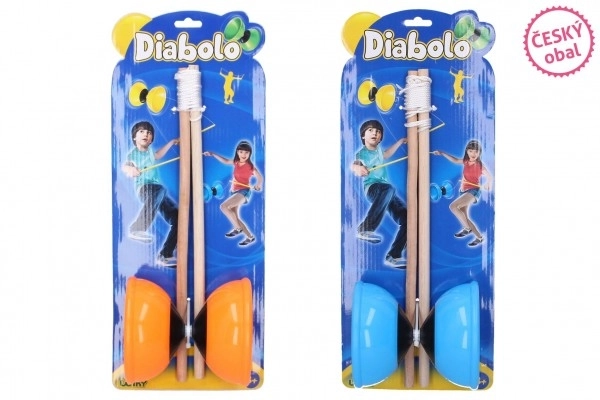 Velké Diabolo Sada Plast/Dřevo pro Děti