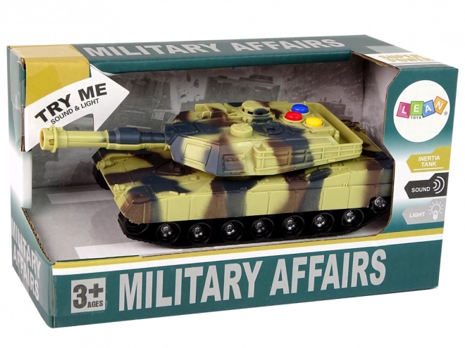 Vojenský tank 1:32 Moro Brown Sound Lights