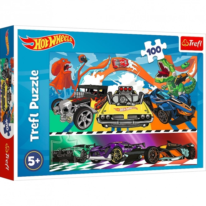 Puzzle 100 dílků Rychlá auta Hot Wheels