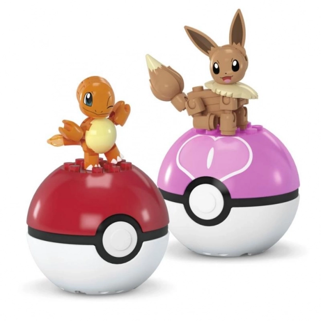 Konstrukční sada Pokémon Poké Ball Charmander a Eevee