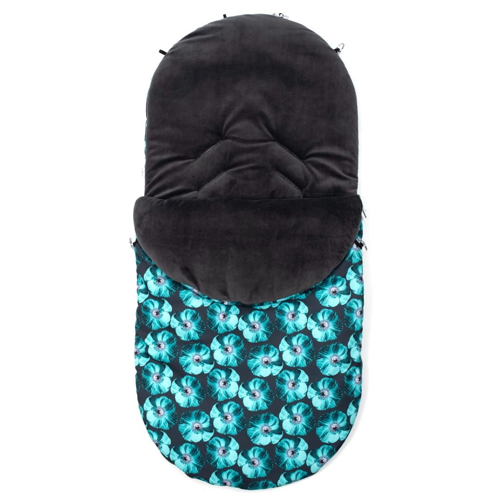 Dětský zimní fusak NEW BABY zelený do kočárku a autosedačky