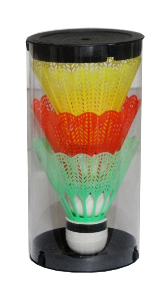 Barevné plastové košíčky na badminton – sada 3 ks