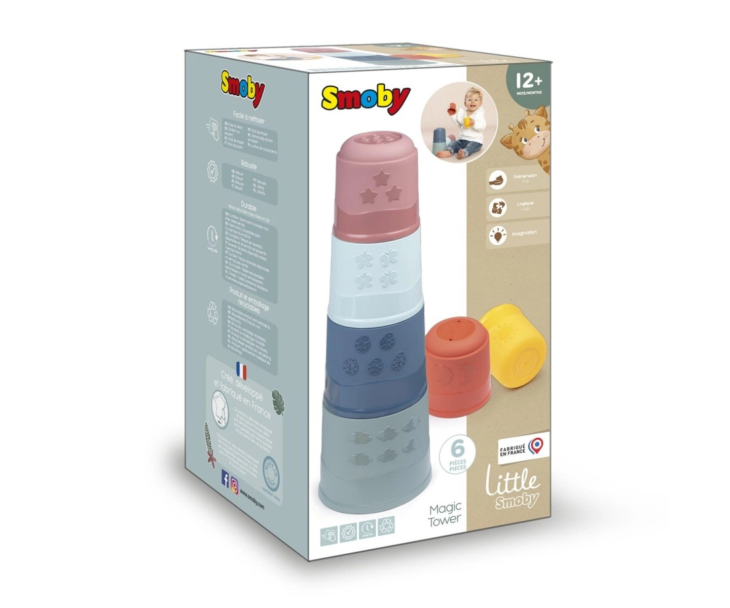 stohovací věž LITTLE SMOBY – magická pyramida pro děti