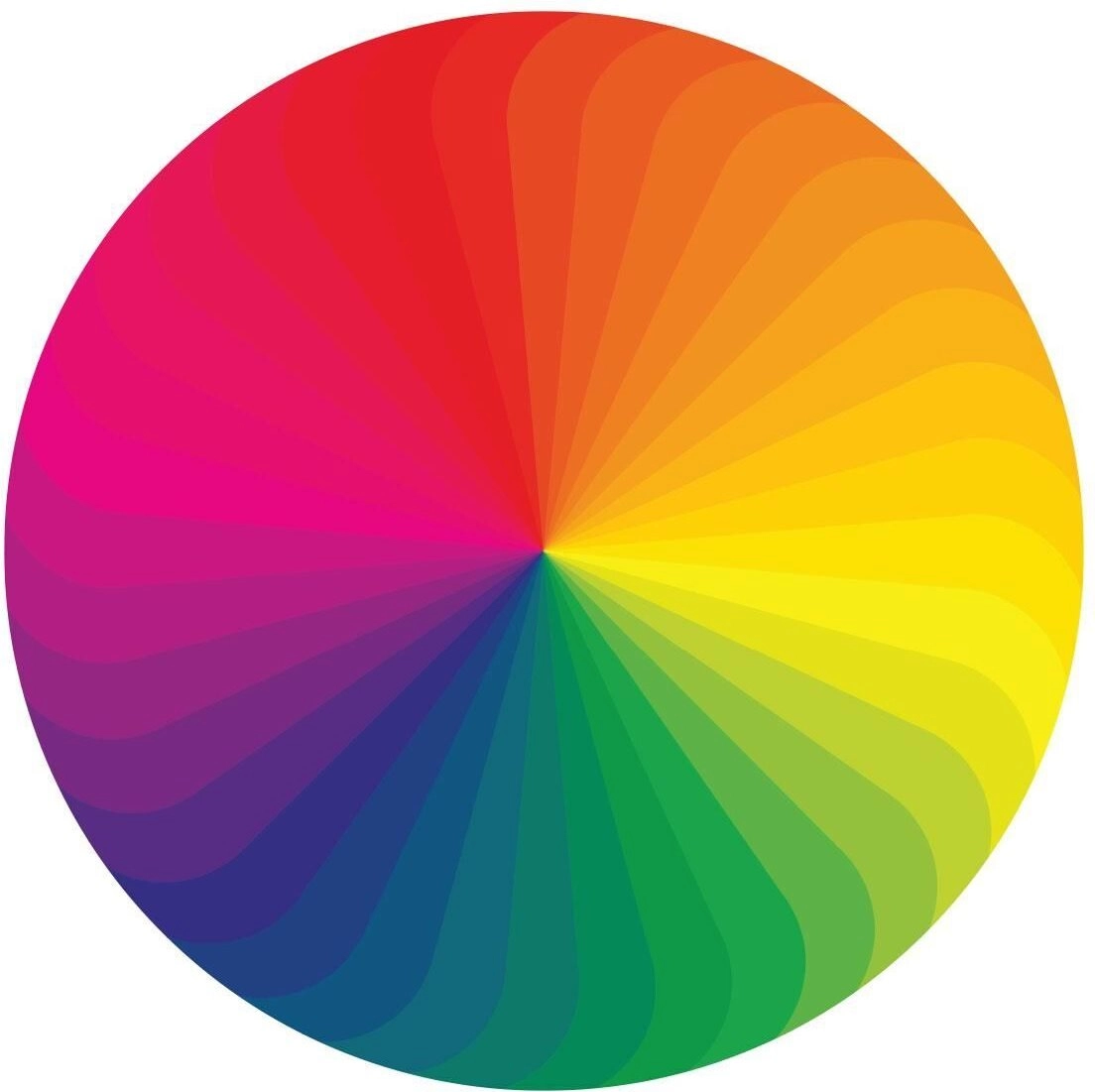 Kulaté puzzle Paleta barev 570 dílků