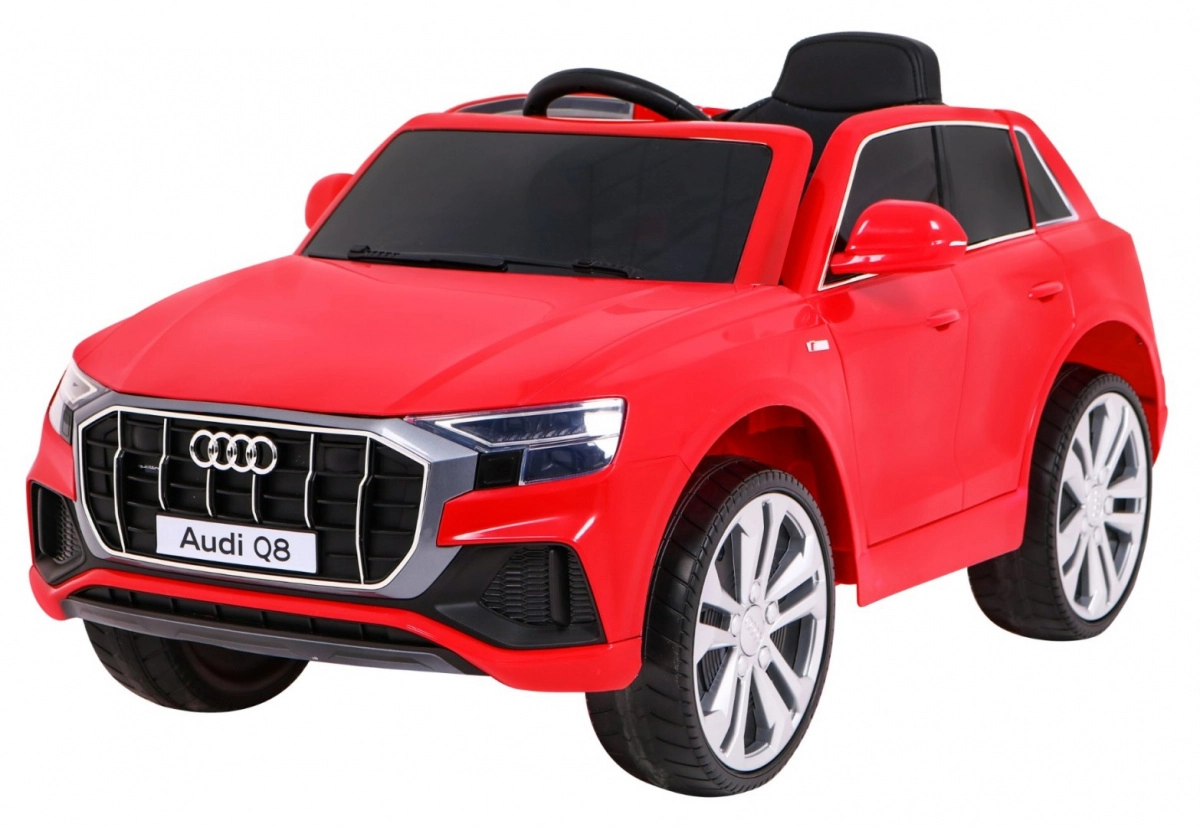 Levně Dětské elektrické autíčko Audi Q8 červené SUV s ovladačem