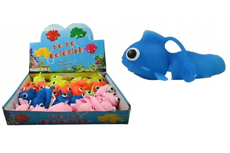 Antistresová svítící rybka squishy