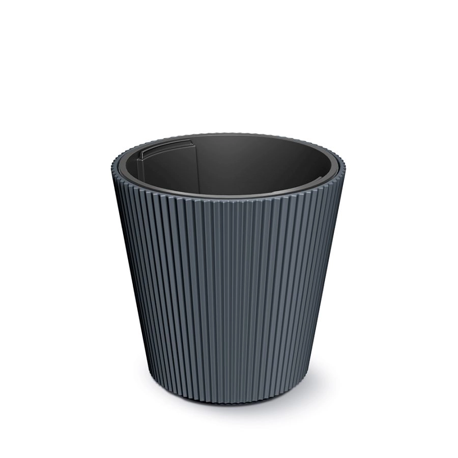 Prosperplast Květináč s vkladem Milly DBMI350 - 34,9cm antracit