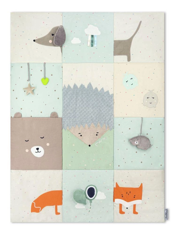 MoMi Hrací deka VOLPI patchwork