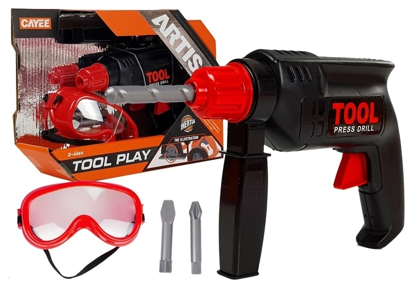 LEANToys Dětská vrtačka s brýlemi