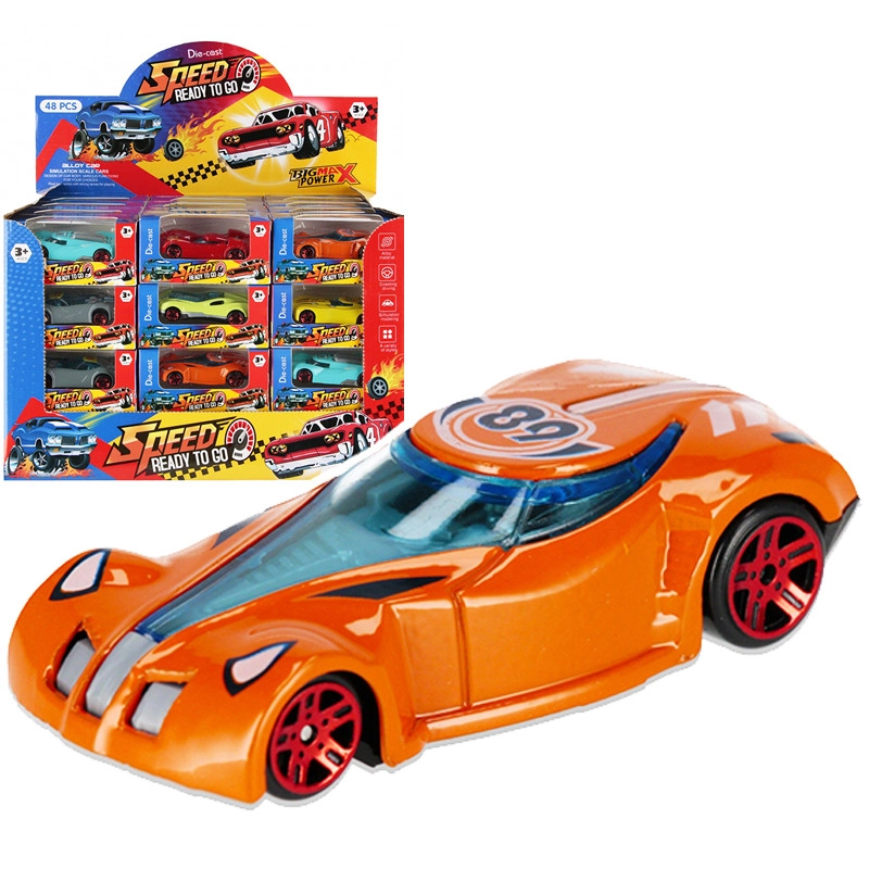 Kovové závodní autíčko 8 cm