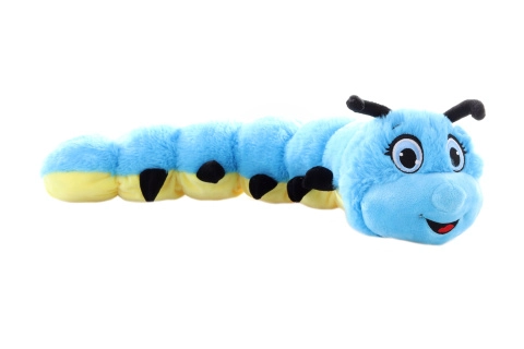 Plyš housenka růžová 56cm