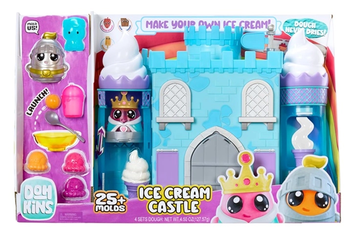 MGA Entertainment DohKins Zmrzlinový hrad s princeznou a rytířem - Dough N
