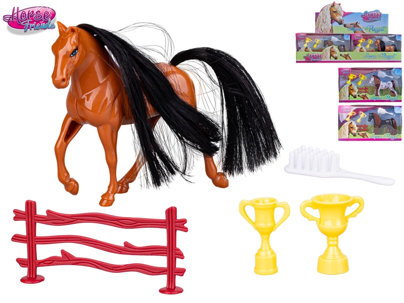 Horse Friends kůň s doplňky 9,5 cm
