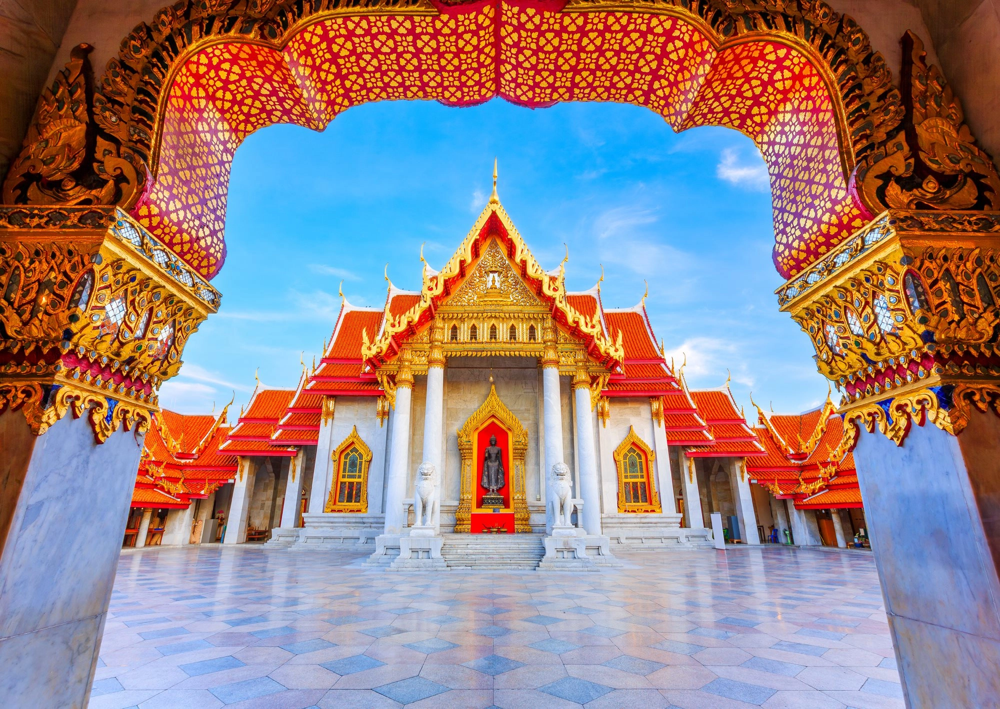 Enjoy puzzle Mramorový chrám Bangkok 1000 dílků