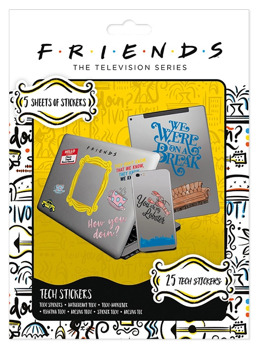 Samolepky Friends Tech 25ks