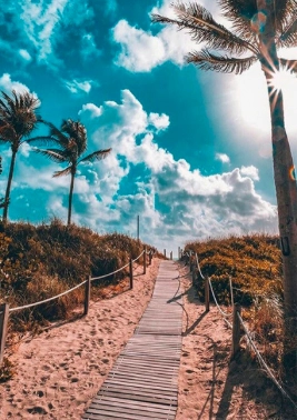 Sada na diamantové malování Pláž