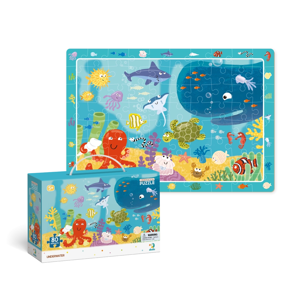 Puzzle s hledáním obrázků Oceán 80 dílků