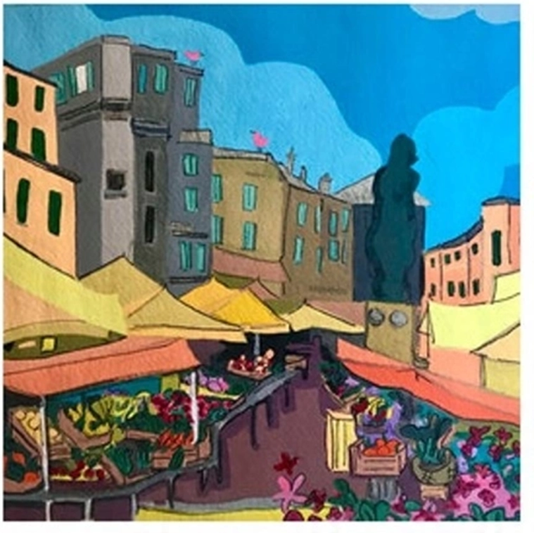 Norimpex Malování podle čísel Květinový trh 40 × 50 cm