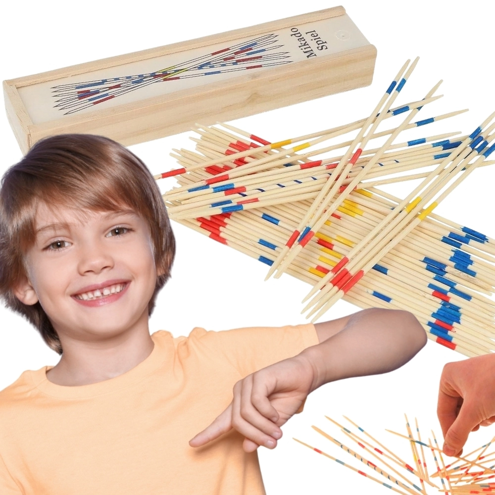 Woopie dřevěné mikádo v krabičce, 41 ks