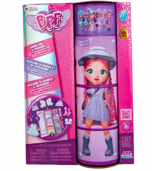 Panenka CRY BABIES BFF Katie – módní panenka s doplňky