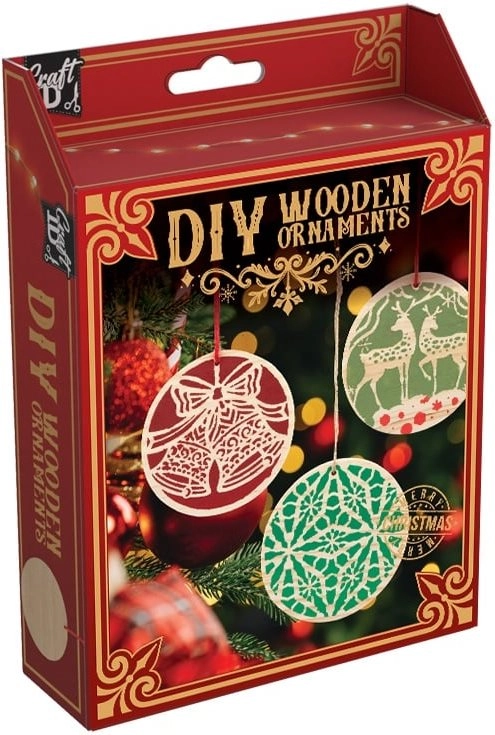 Dřevěné vánoční ozdoby DIY CRAFT ID