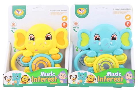 Hudební baby slůně na baterie
