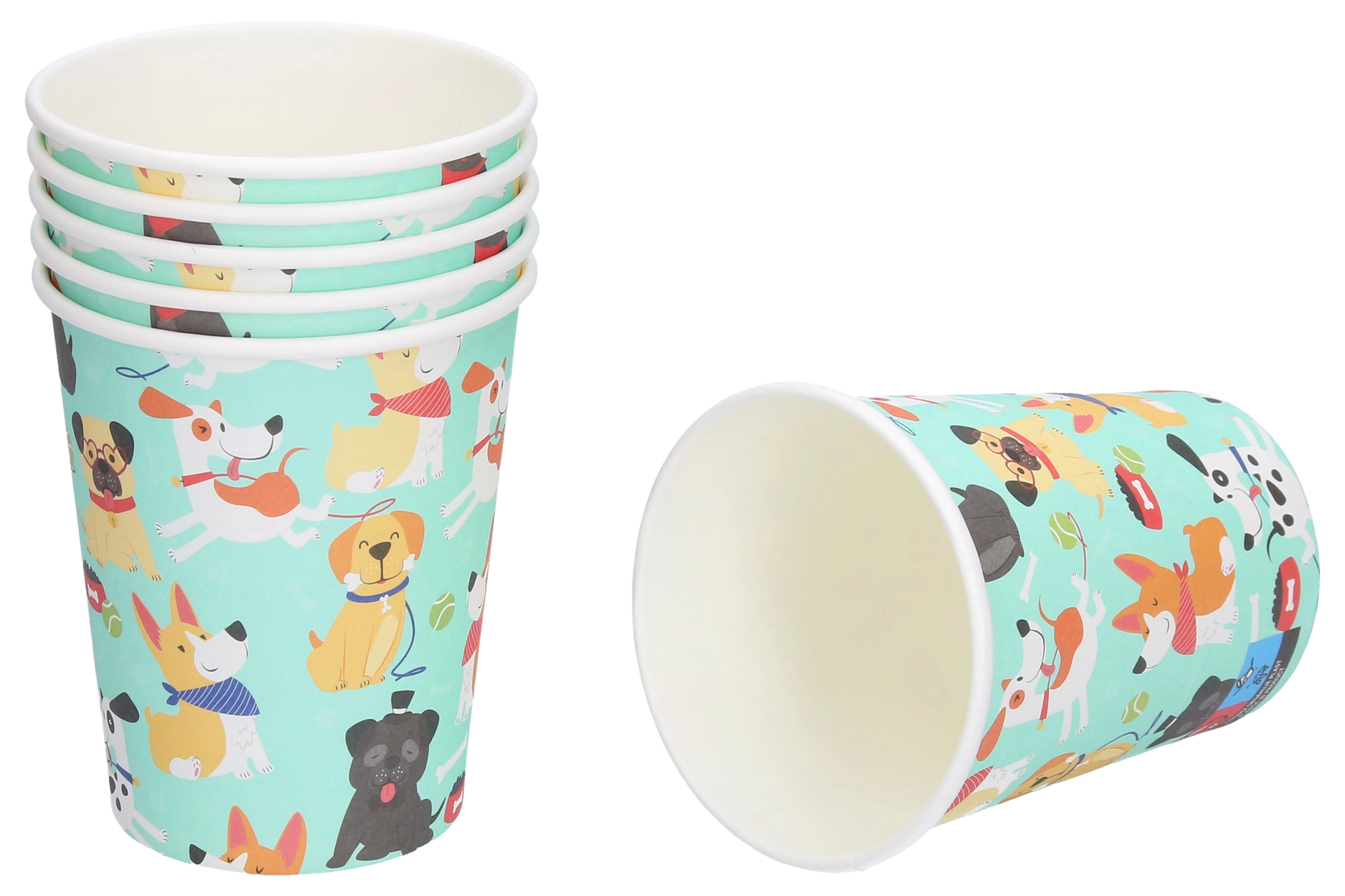 Levně Wiky Párty kelímky 250ml Pejsci