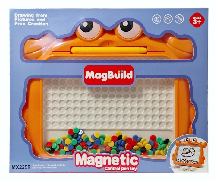 Magnetická mozaika s perličkami a perem
