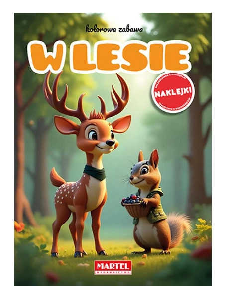 Barevná zábava v lese se samolepkami