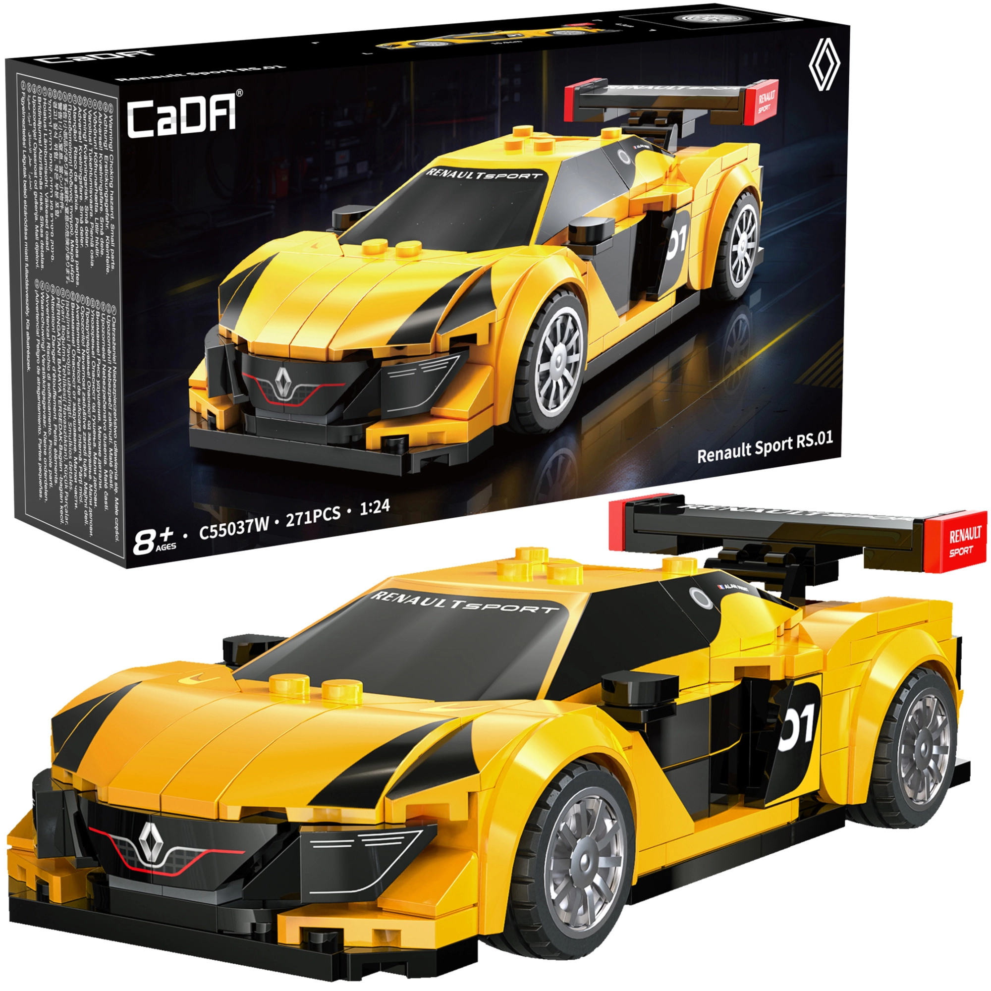 Stavebnice CaDA závodní auto RENAULT SPORT RS.01 1:24
